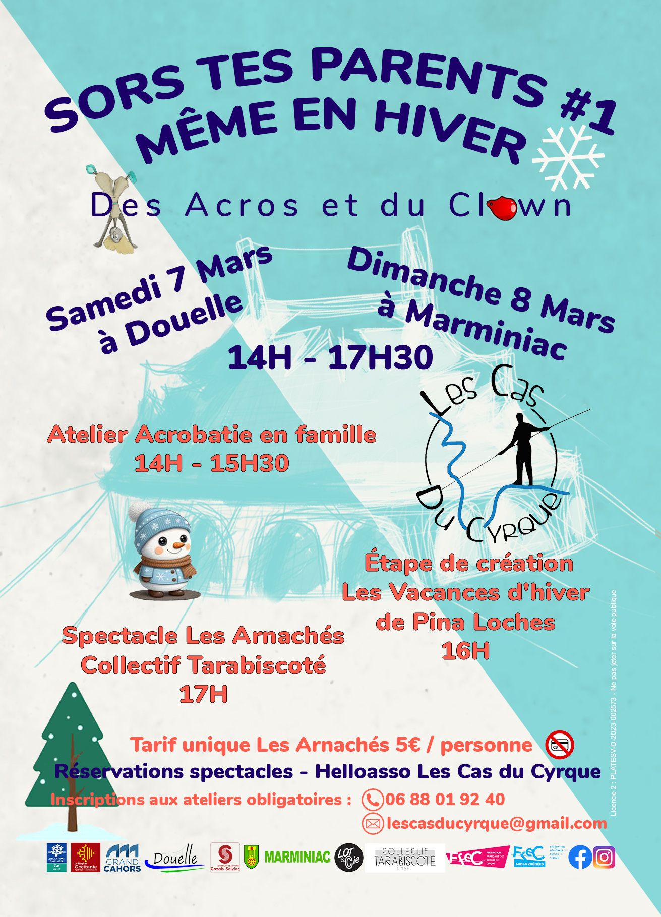 Ateliers/spectacles : Sors tes parents "Même en hiver"