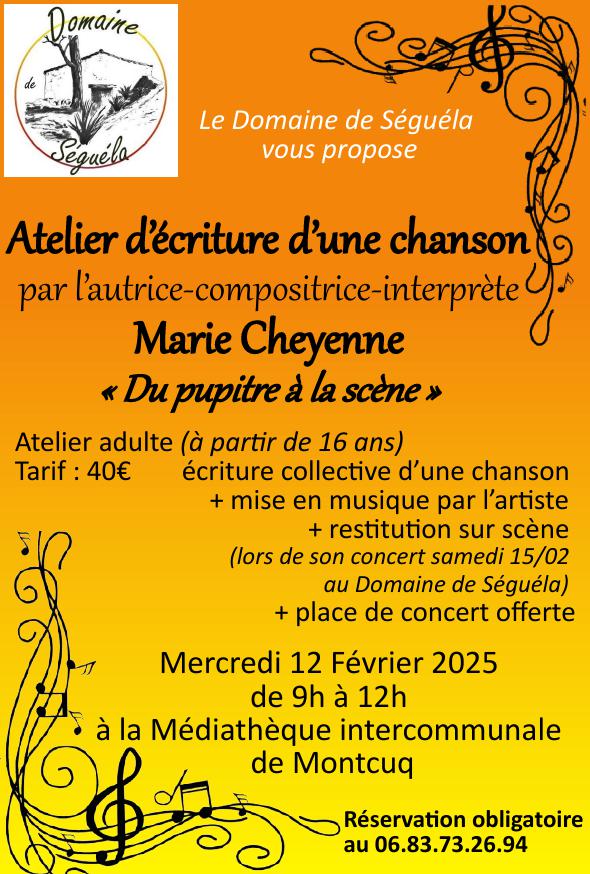 Atelier d'écriture d'une chanson