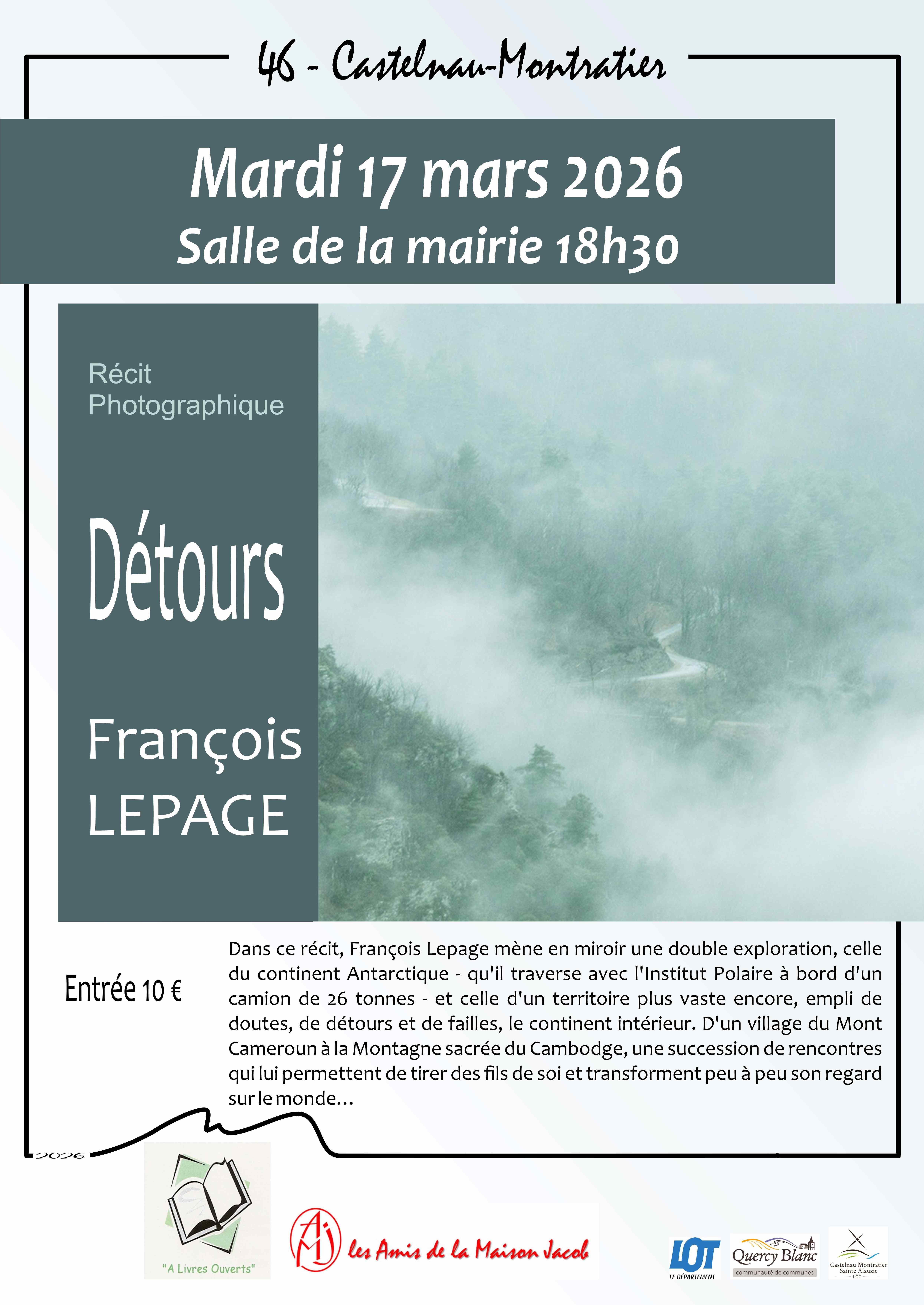 Récit photographique par François Lepage à La Maison Jacob