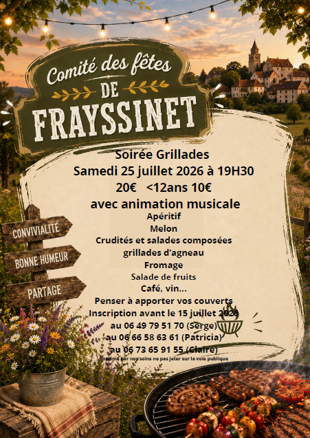 Soirée grillades à Frayssinet