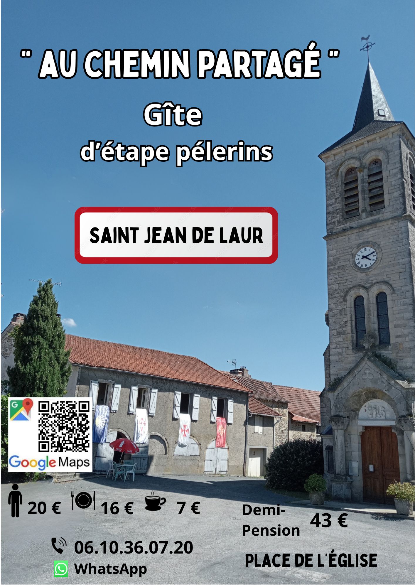 "Au Chemin partagé, gîte d'étape pellerin"