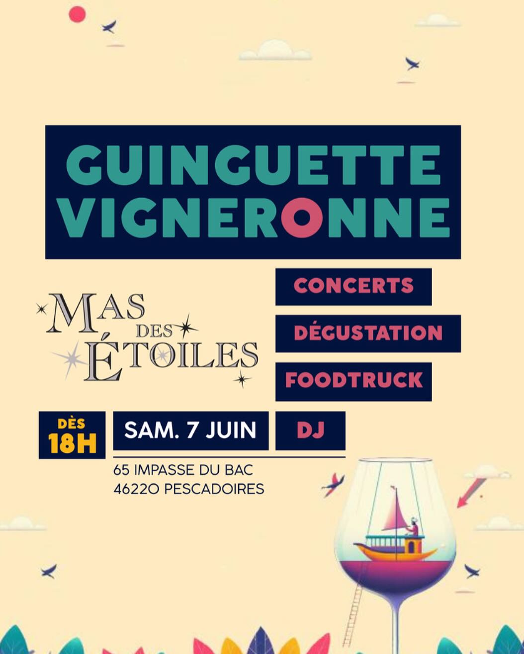 Guinguette vigneronne au Mas des Etoiles