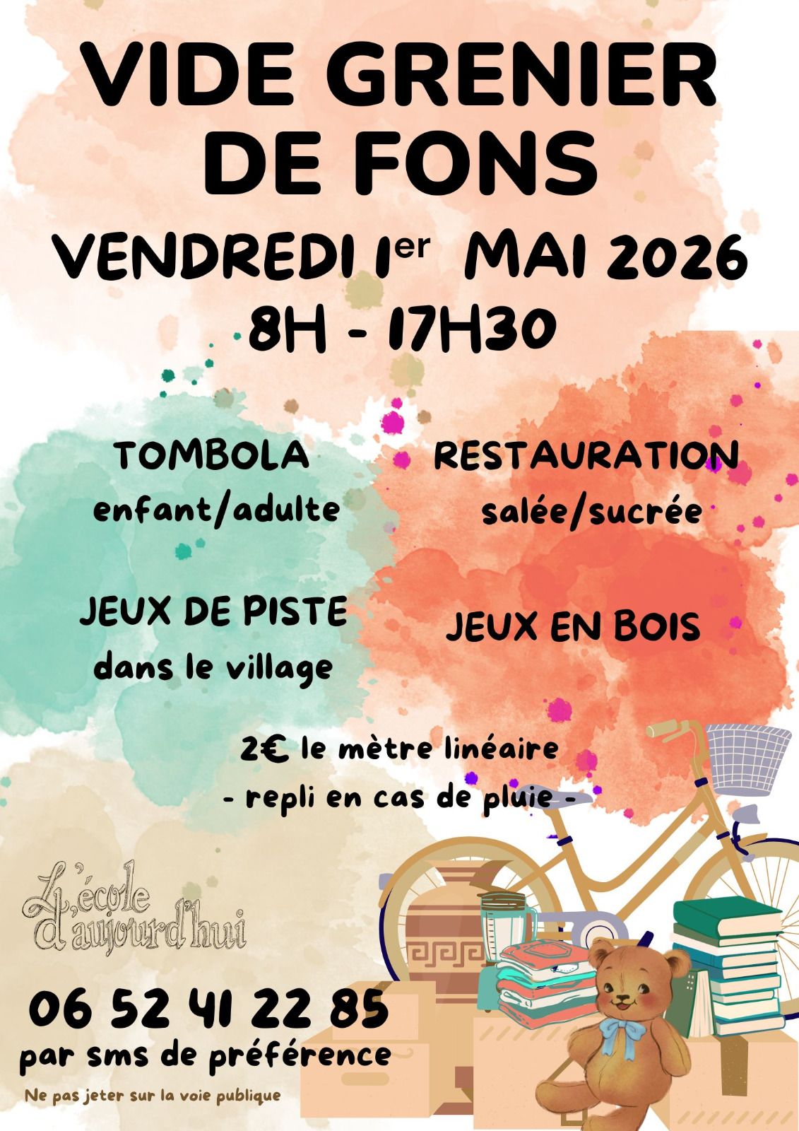 Vide-greniers à Fons — visuel événement