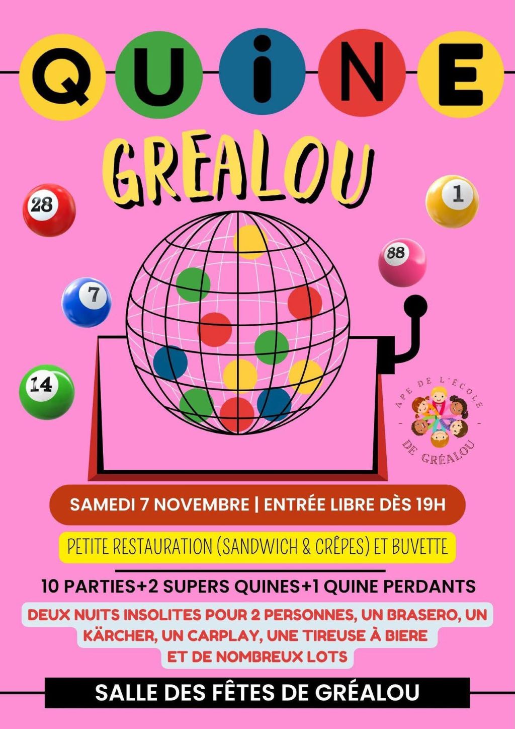 Flyer Quine à Gréalou