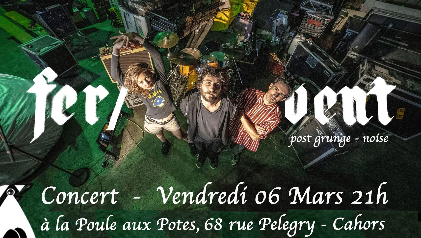 Concert à la Poule aux Potes : groupe Fer/Vent