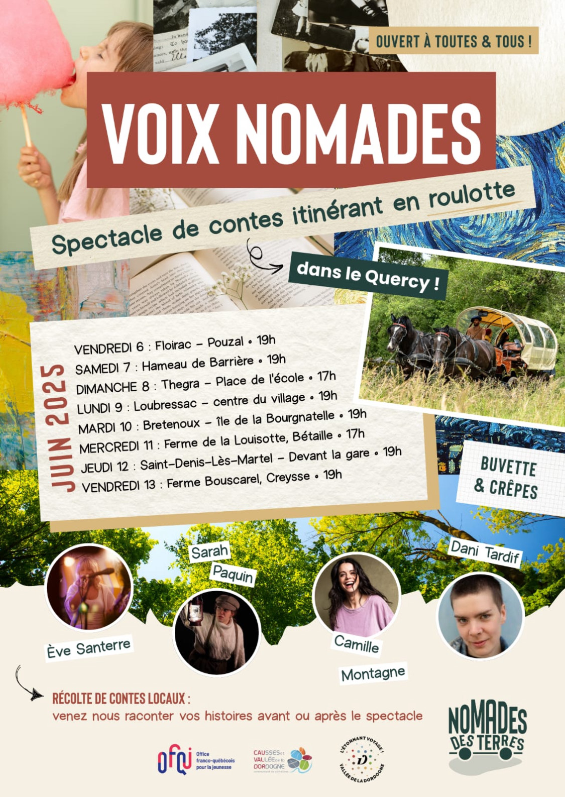 Spectacle de contes itinérant en roulotte - Voix nomades