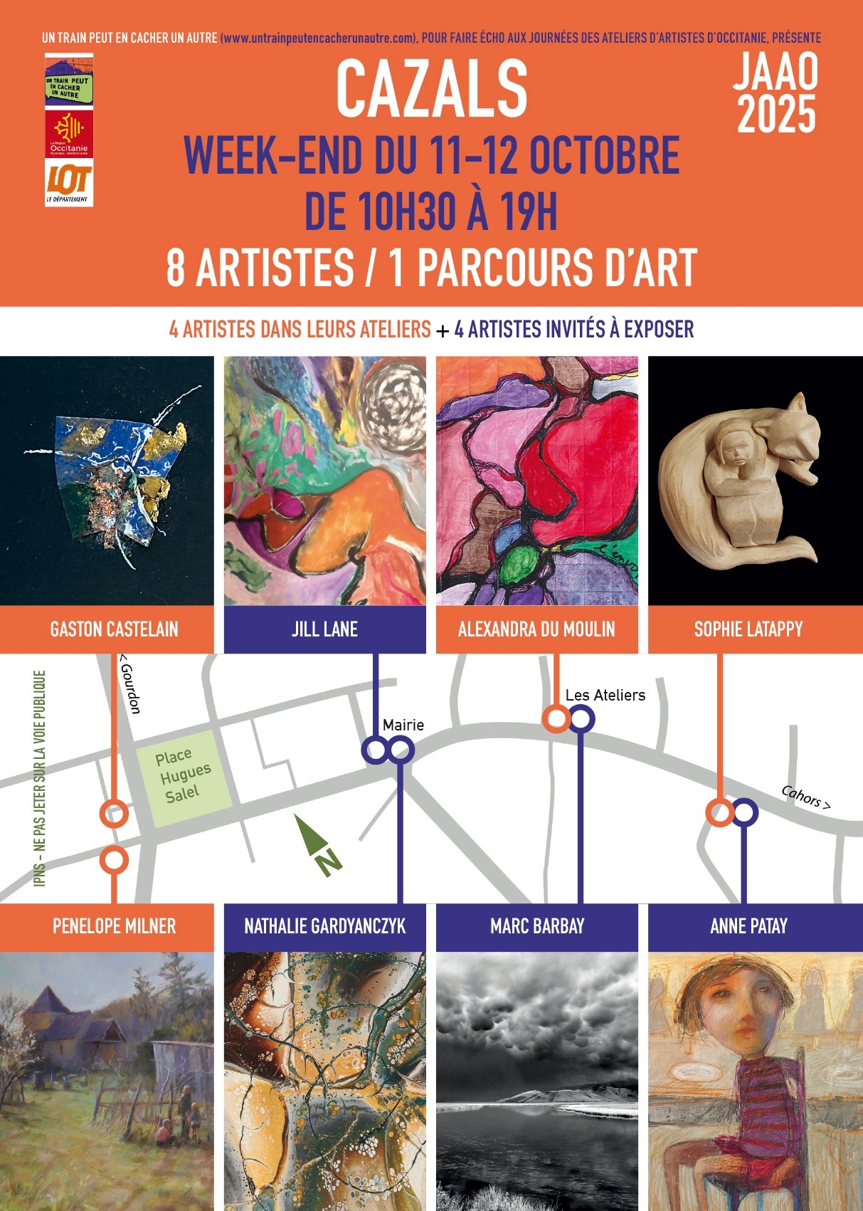 Journées des Ateliers d'Artistes d'Occitanie avec Un Train Peut en Cacher un Autre