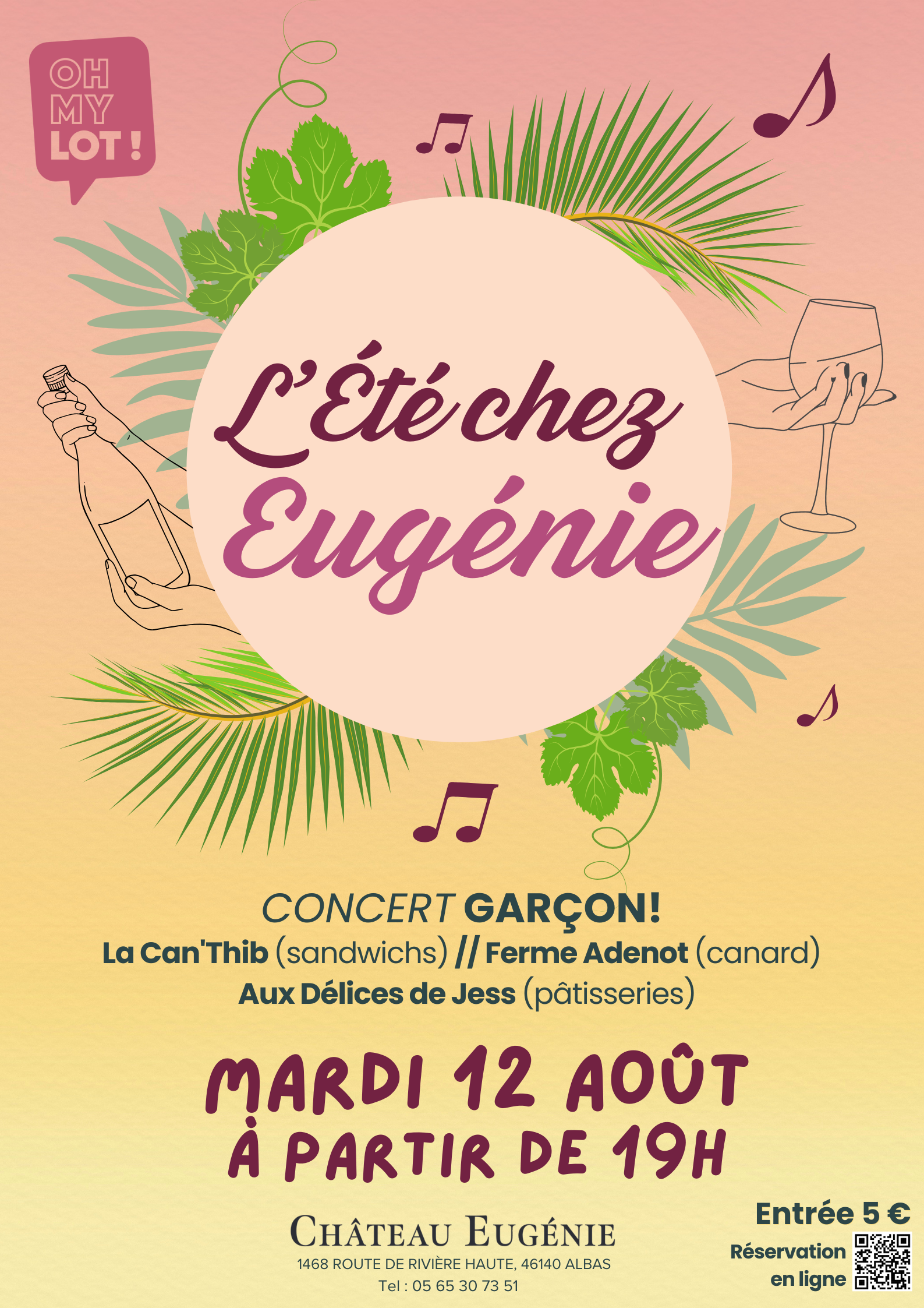 Soirée chez Eugénie avec Garçon