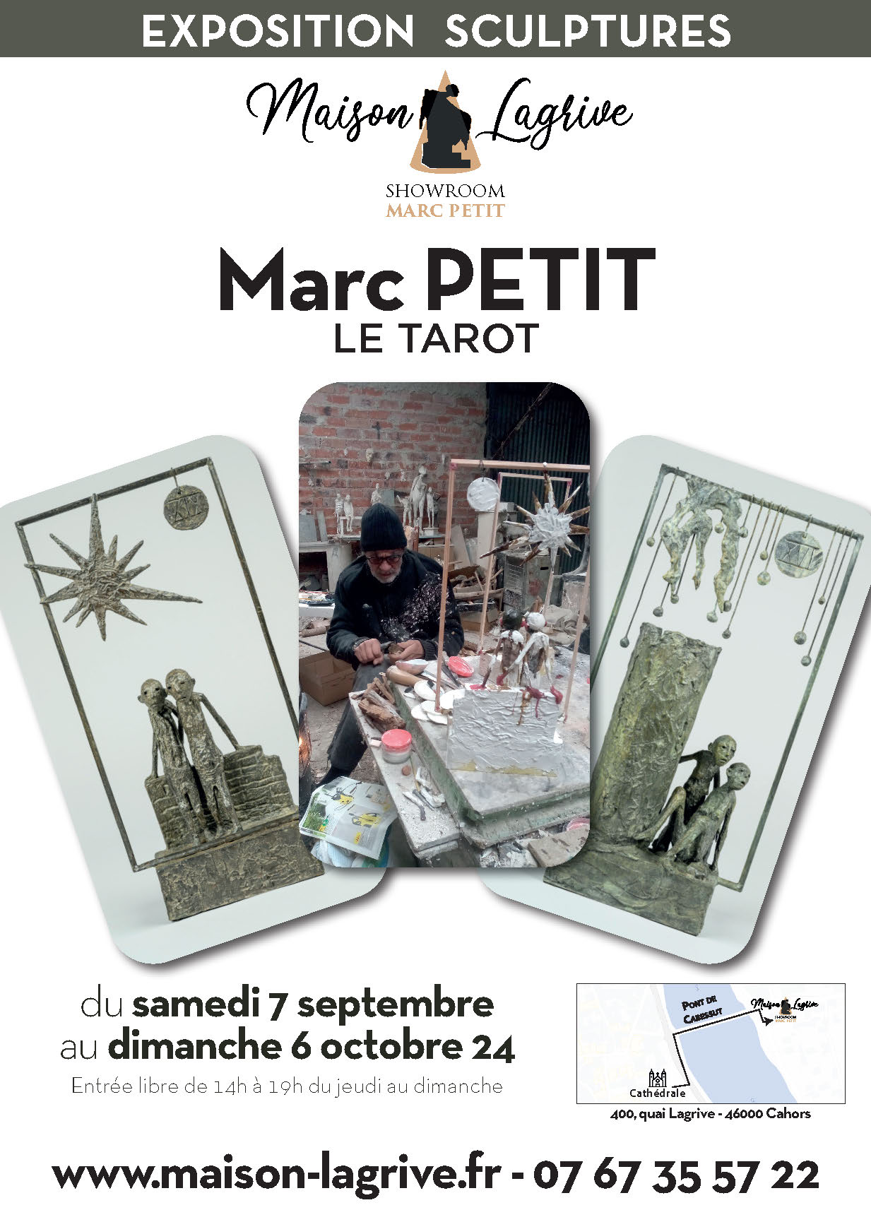Vernissage de l'exposition de Marc Petit à la Maison Lagrive