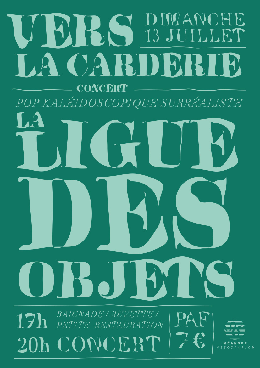 Concert de La Ligue des Objets à La Carderie