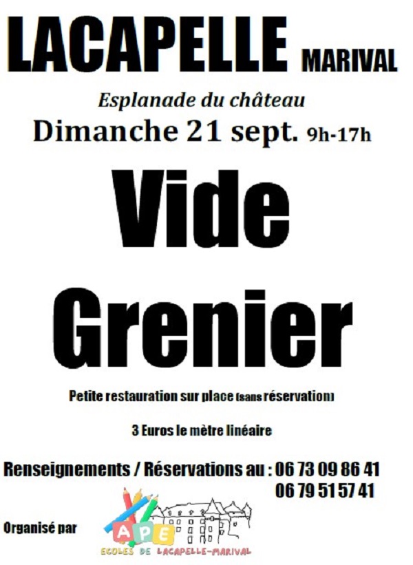 Vide grenier à Lacapelle-Marival