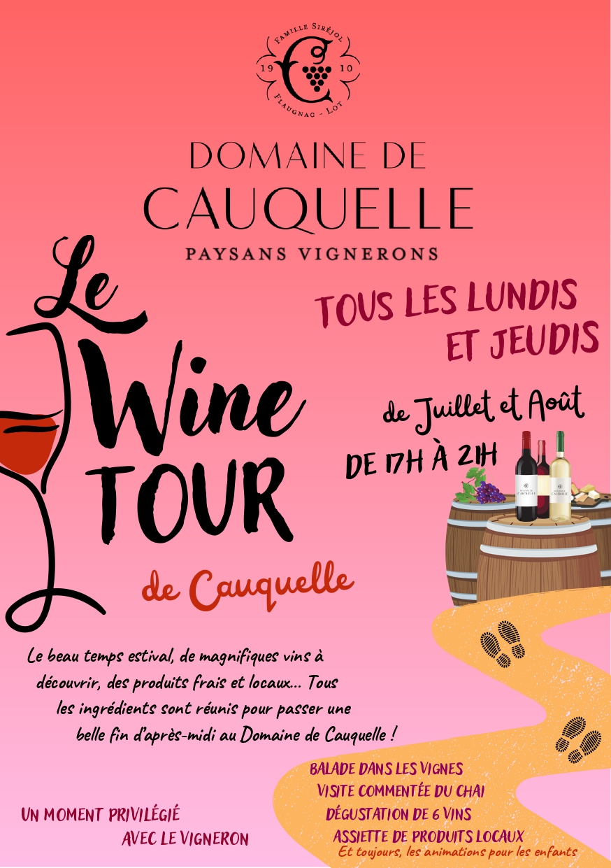 Soirées Wine tour au Domaine de Cauquelle — visuel événement