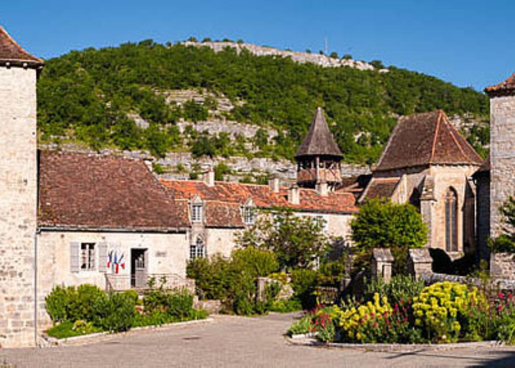 Le bourg d'Espagnac ste Eulalie