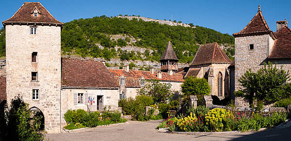 Le bourg d'Espagnac ste Eulalie