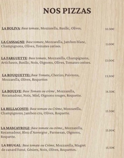 Les Pizzas du Quercy, Tour-de-Faure