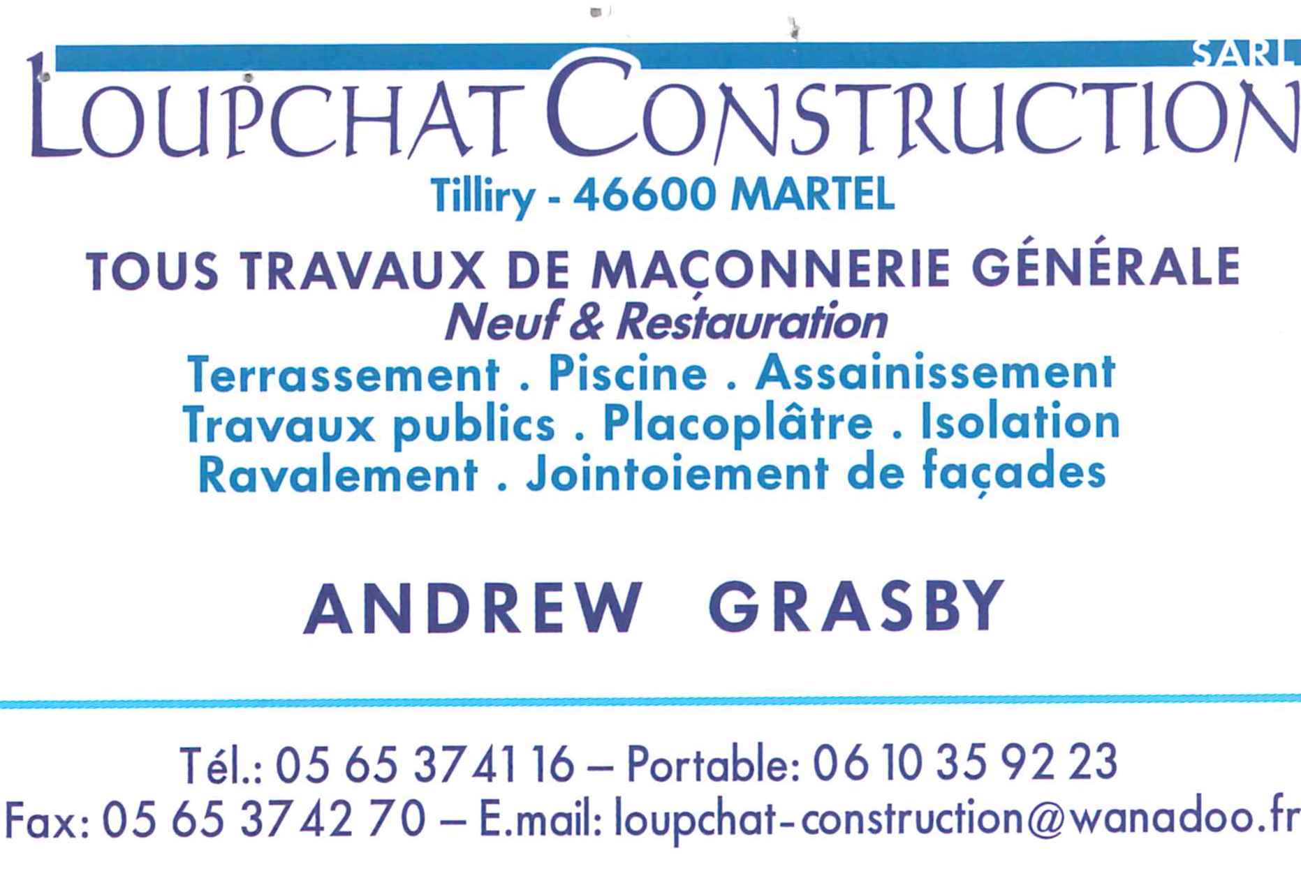 Loupchat construction Martel