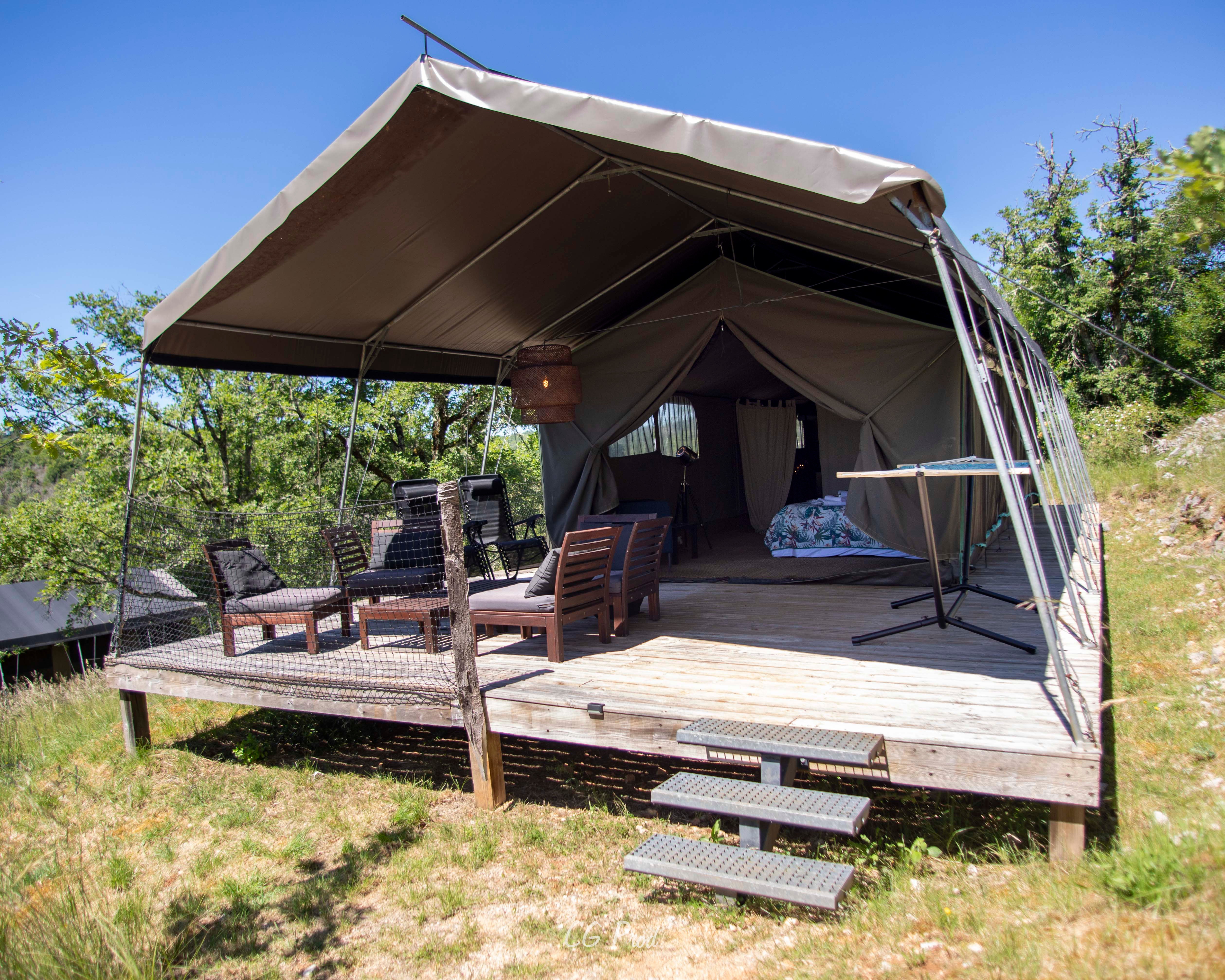 Aux Lodges du Mas de Nadal : Lodge Safari Tribu 6, Sauliac-sur-Célé - photo 7