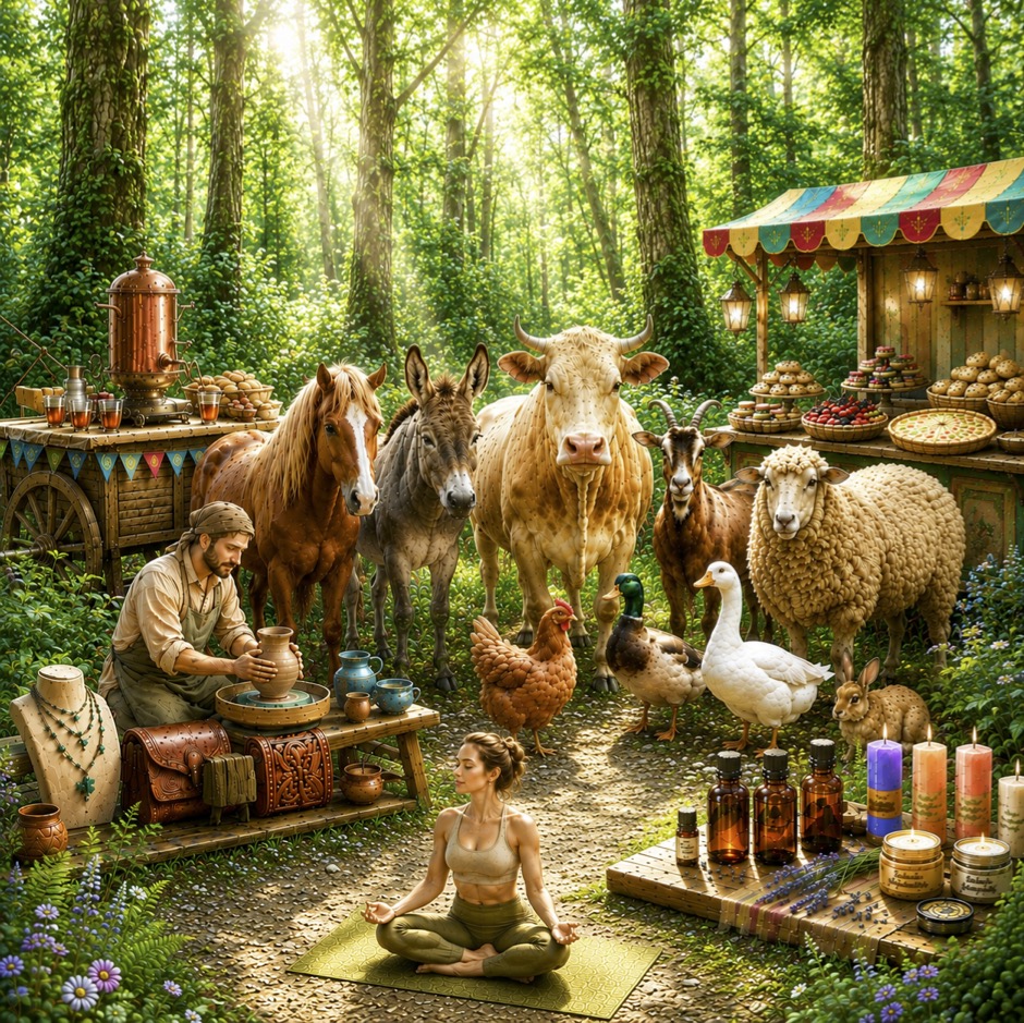 Photo de couverture - Marché artisans, producteurs, créateurs d'art et de bien être à Montcléra
