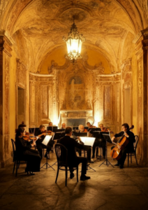 Concert de fin de stage - Naples, berceau de la musique baroque Scarlatti – J. Mysliveck – J.A. Hasse - Pergolesi
avec l’ensemble La Domitienne