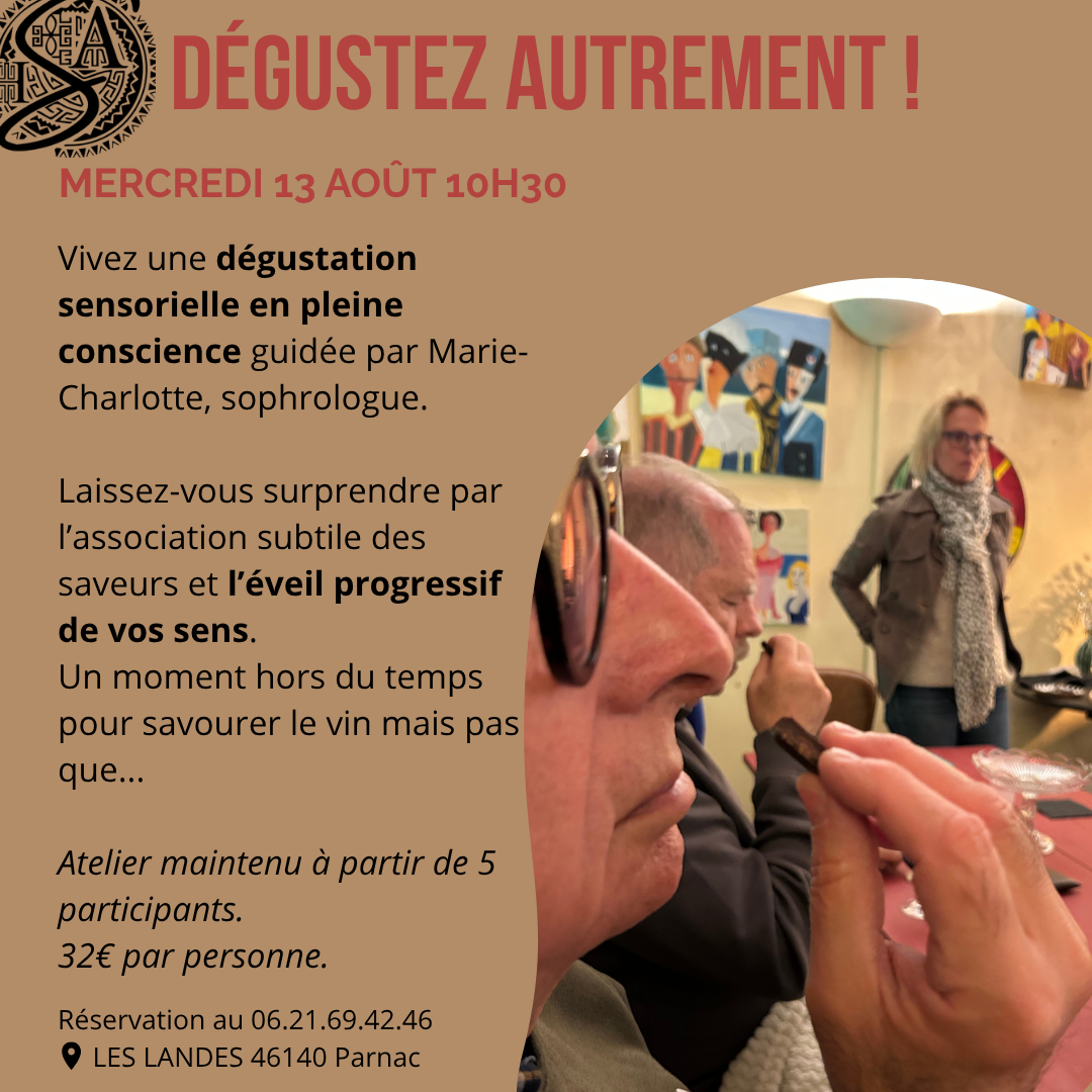 Atelier dégustation sensoriel au Château Saint-Sernin
