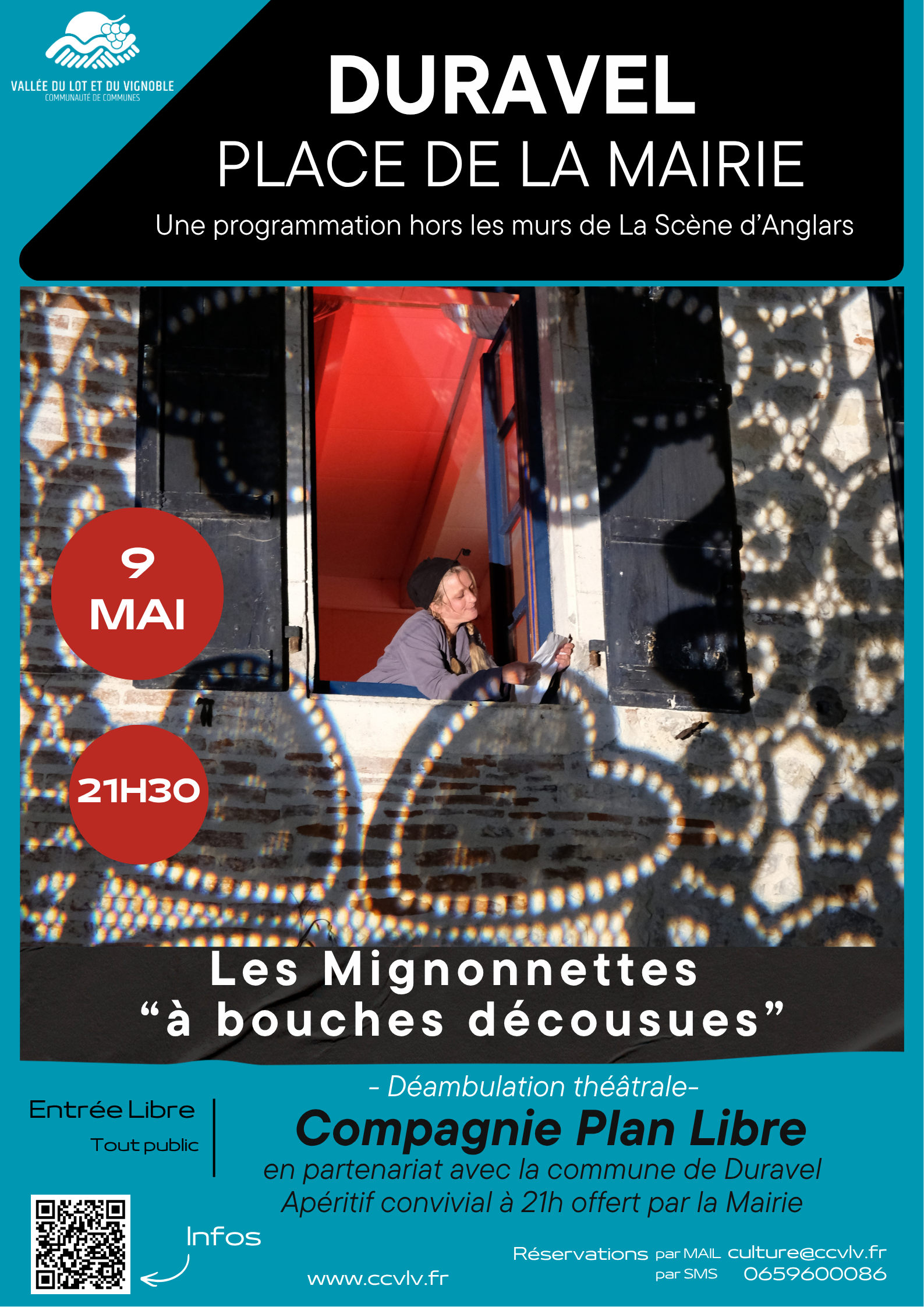 Théâtre :"Les Mignonettes à bouches décousues" à Duravel — visuel événement