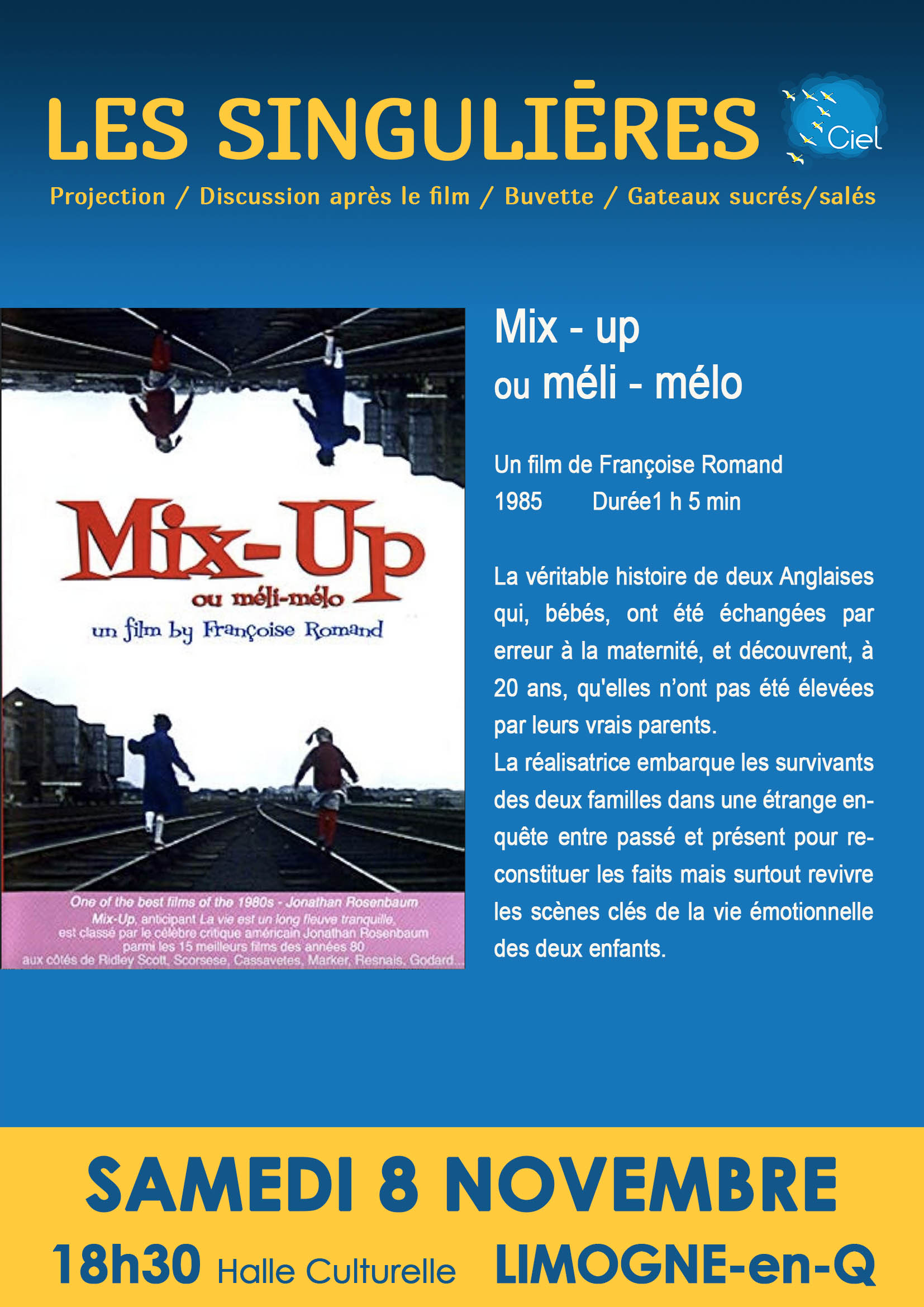 Les Singulières : Projection  du film "Mix'up ou méli-mélo"