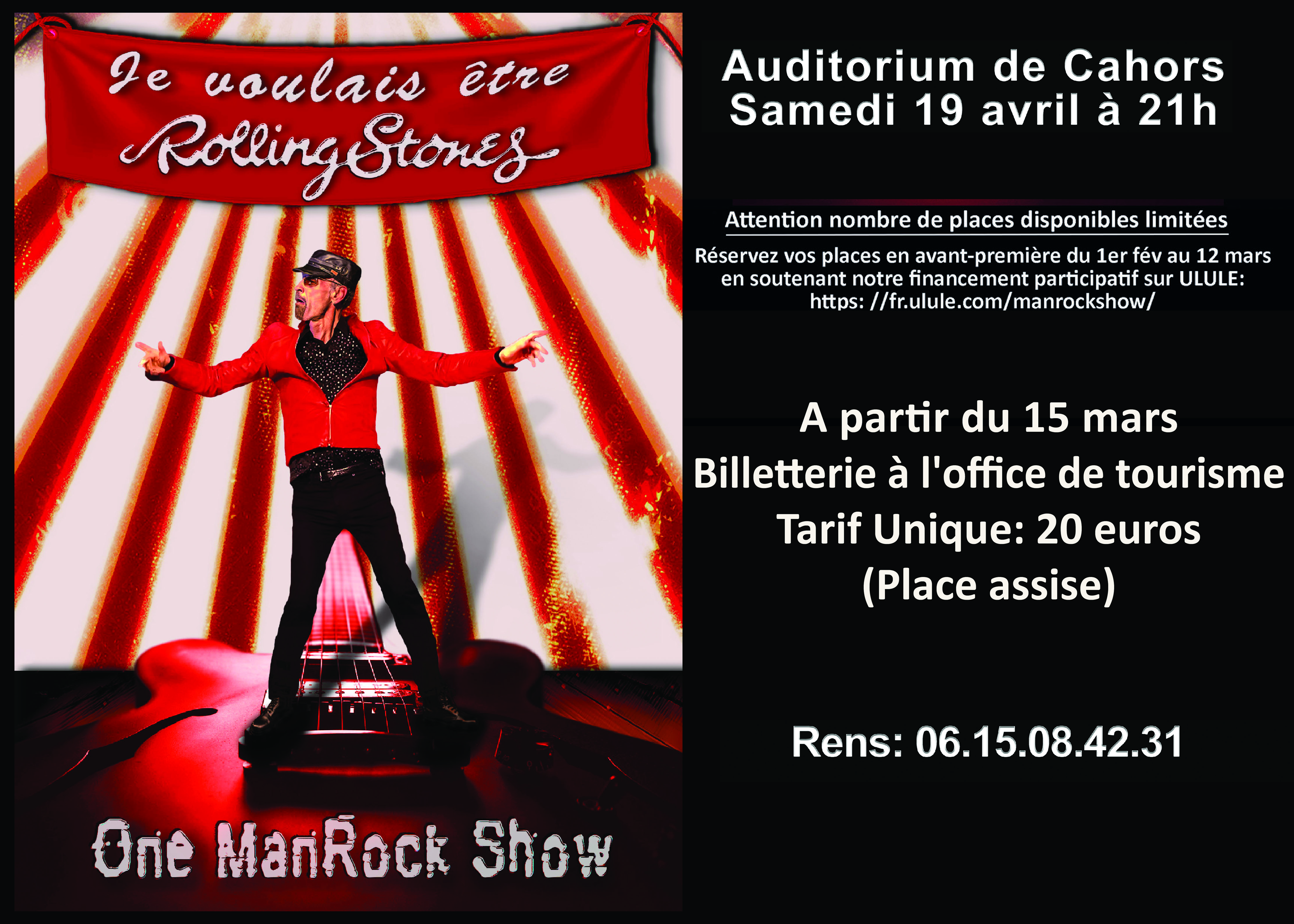 Spectacle : "Je voulais être Rolling Stones"