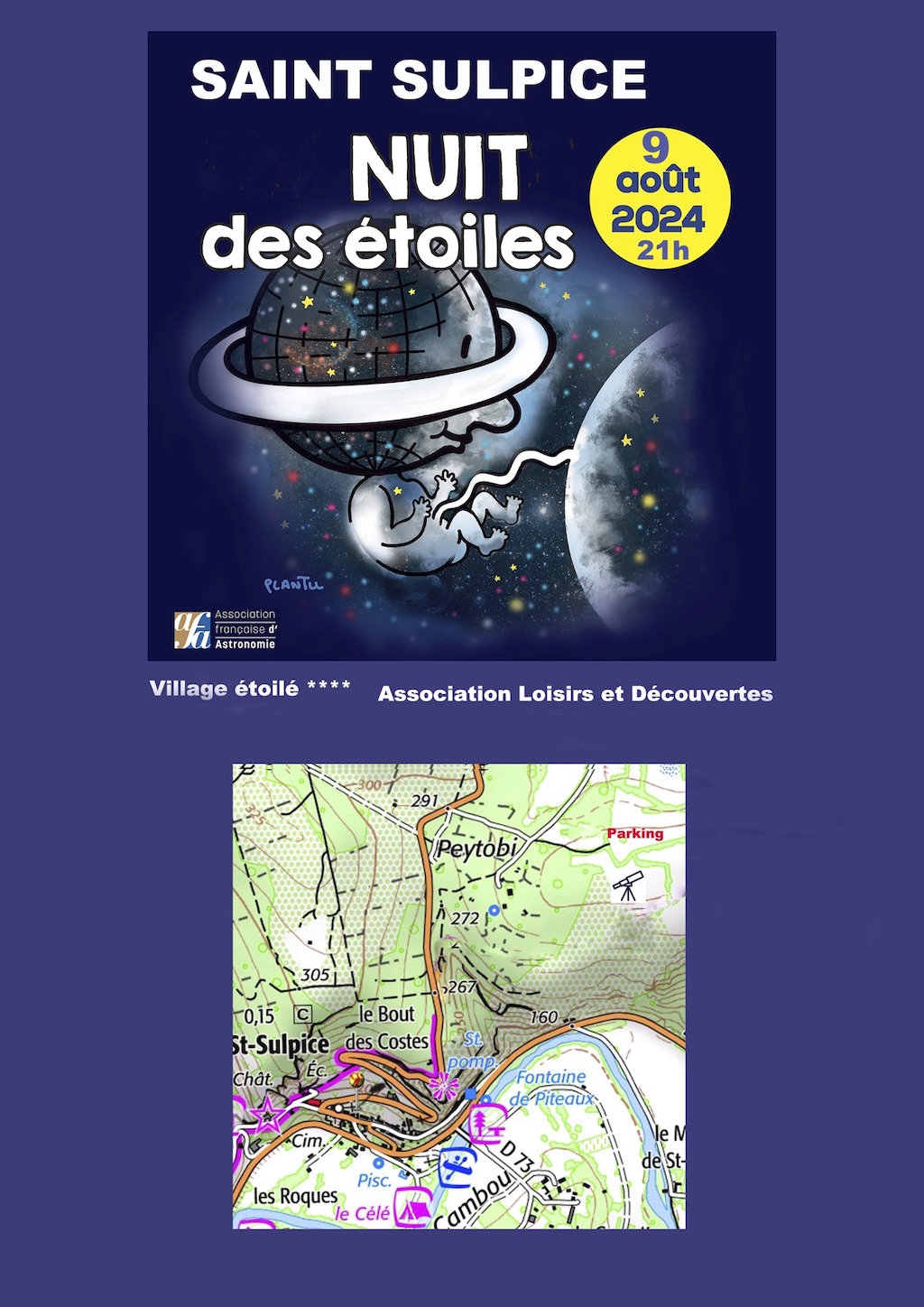 Astronomie : Nuit des étoiles à Saint-Sulpice