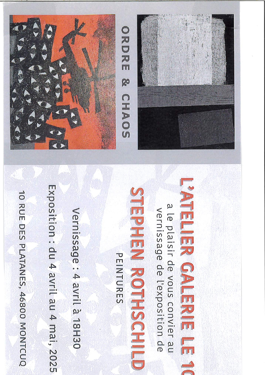 Exposition de Stephen Rothschild