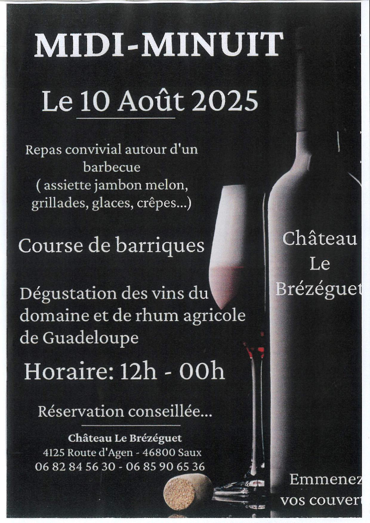 Midi-minuit au Château le Brézéguet