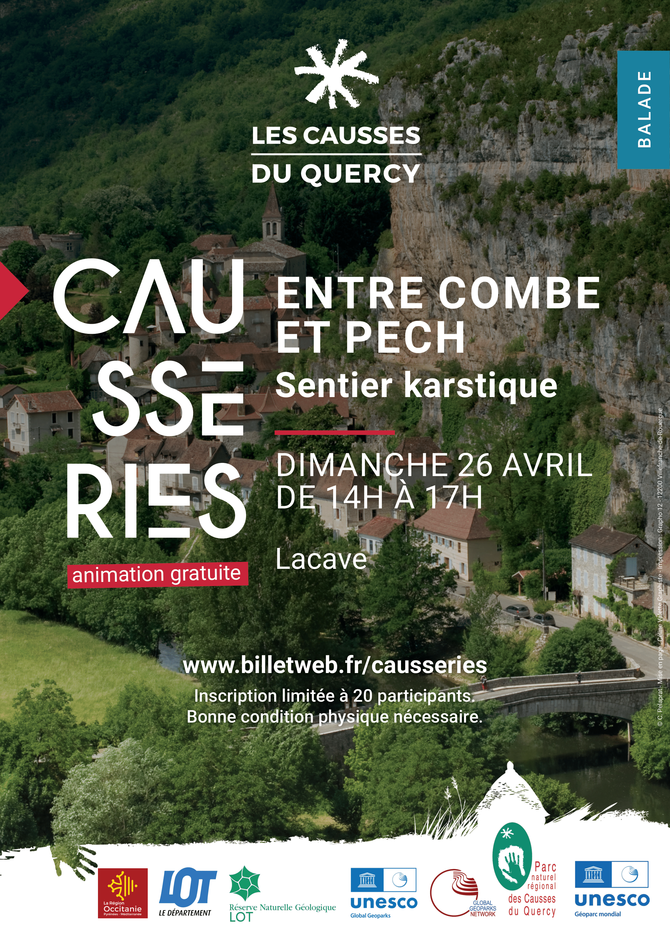 Entre combe et pech sentier karstique