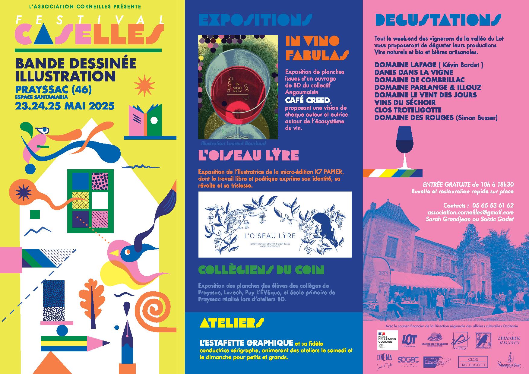 Festival Caselles : ateliers de sérigraphie et de dessin, Prayssac - photo 2