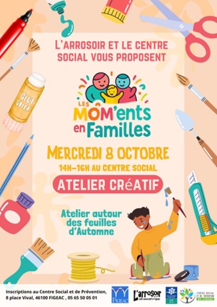 Atelier créatif à Figeac : autour des feuilles d'automne