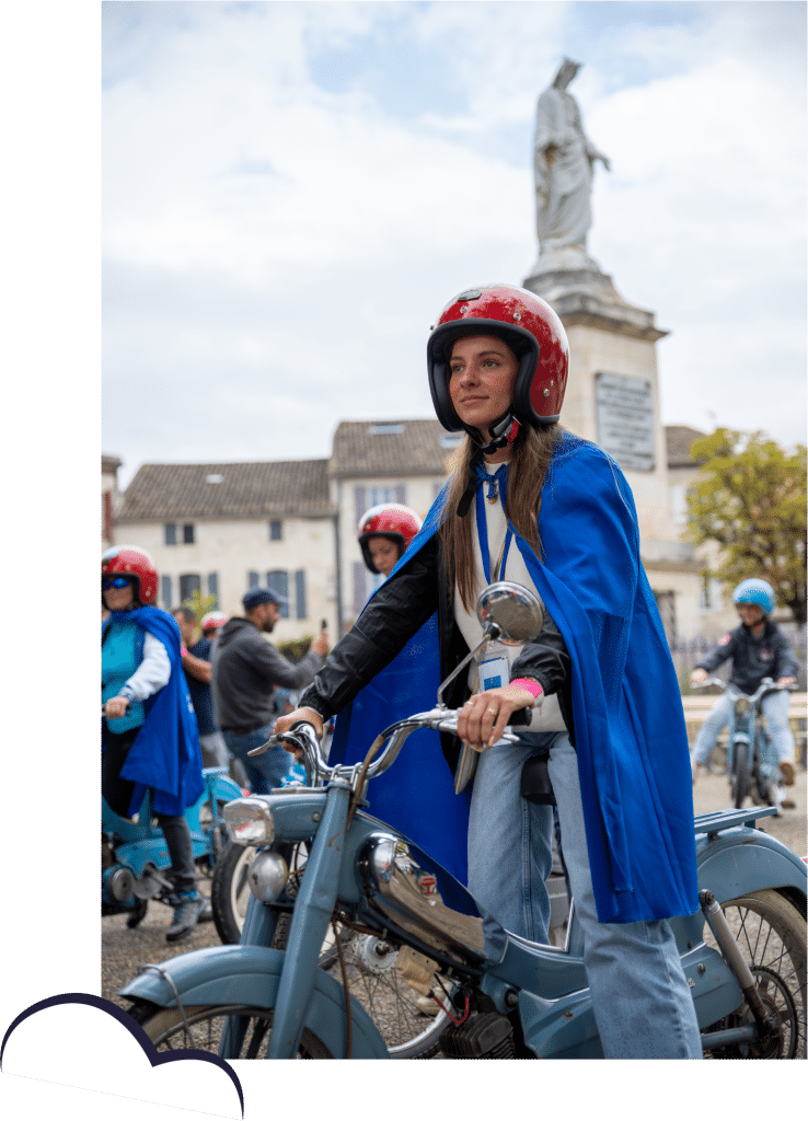 La balade en meule bleue