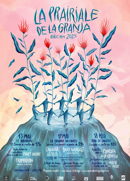 Spectacle de la Compagnie Moitié Mitat, à l'occasion de la Prairiale de la Granja