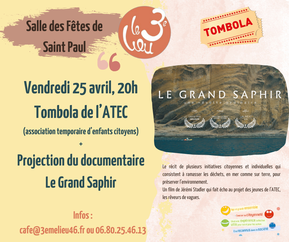 Projection et tombola à Saint-Paul