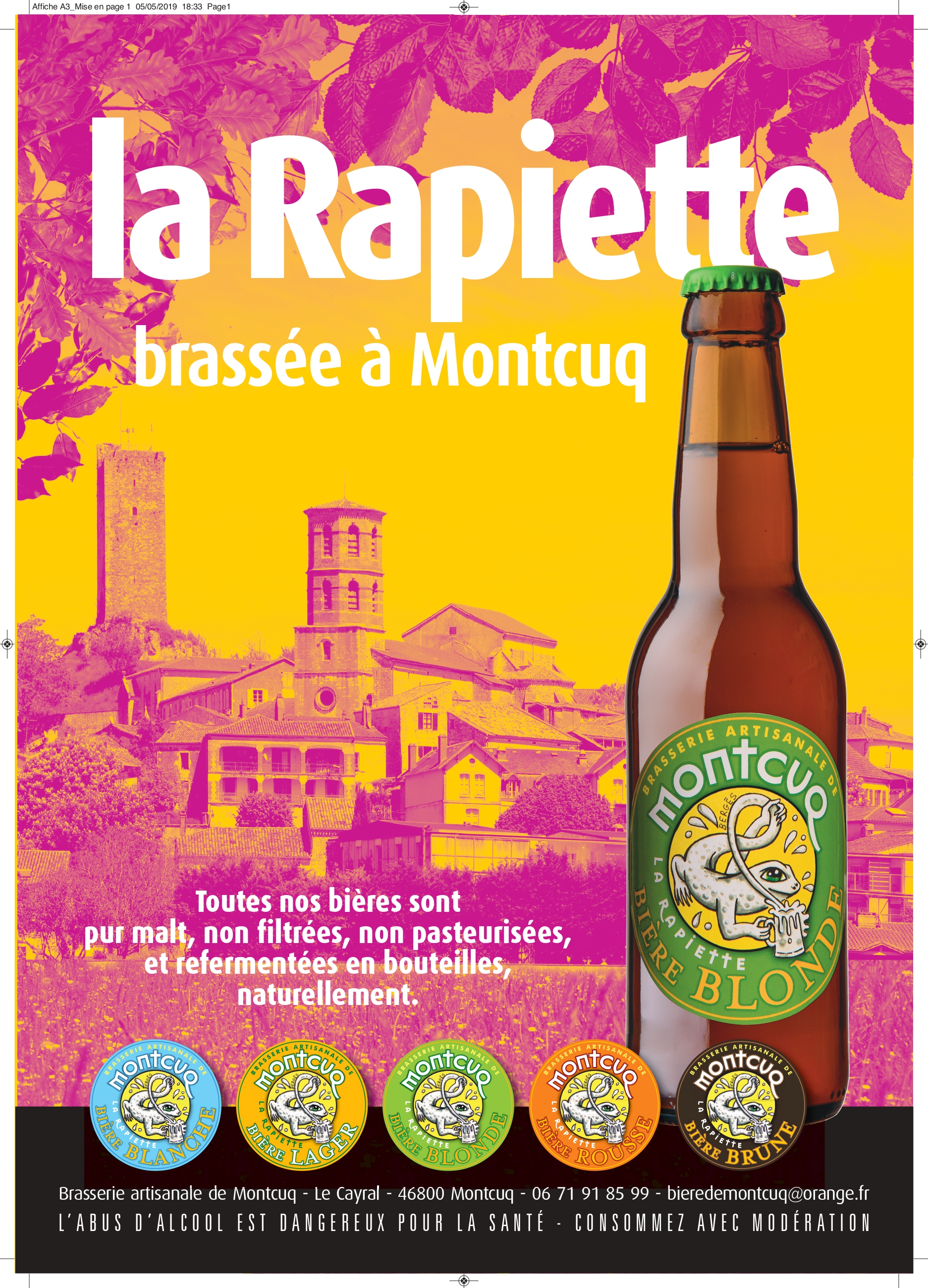 Brasserie artisanale de Montcuq - Bière La Rapiette — photo 2