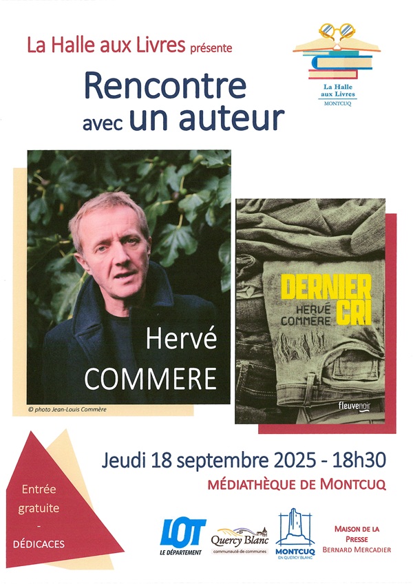 Rencontre avec un auteur : Hervé Commere à la Médiathèque de Montcuq