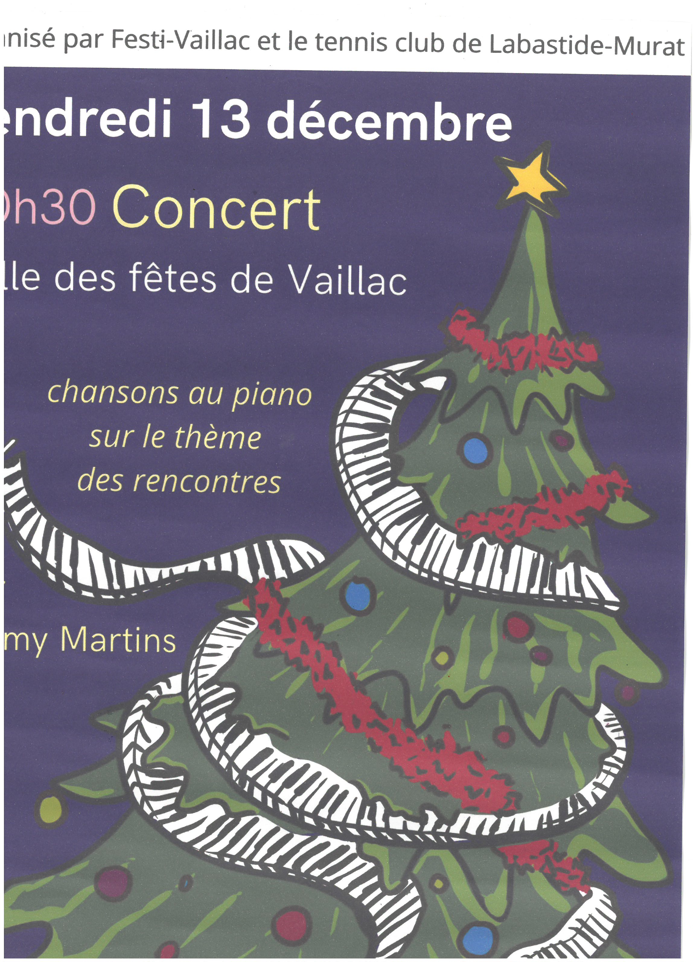 Concert chansons au piano