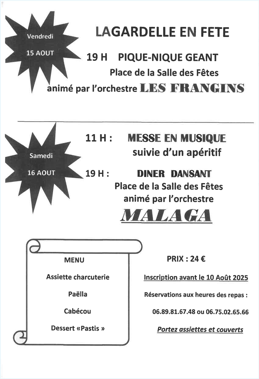 Fête votive de Lagardelle