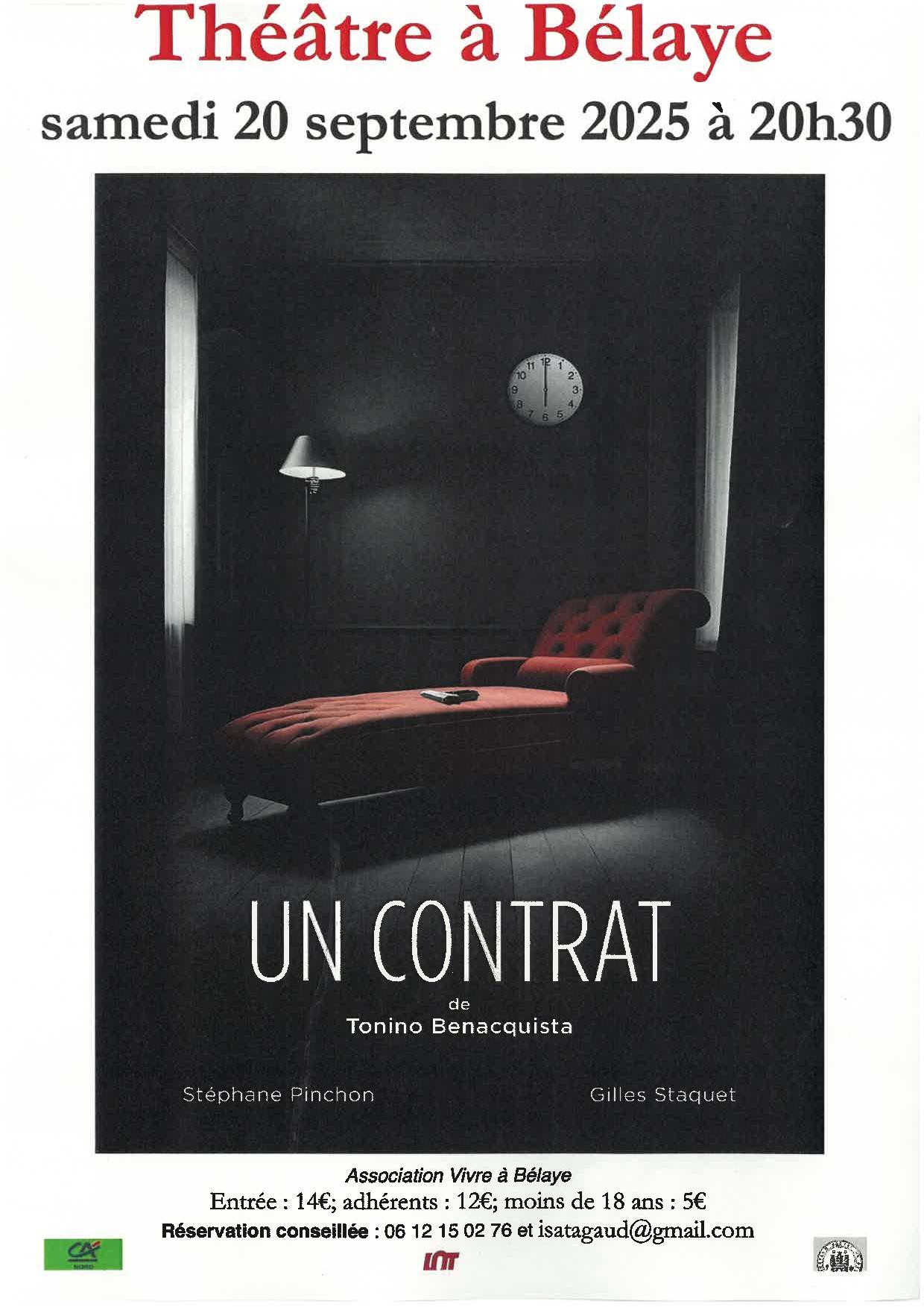 Théâtre à Bélaye: "Un contrat"