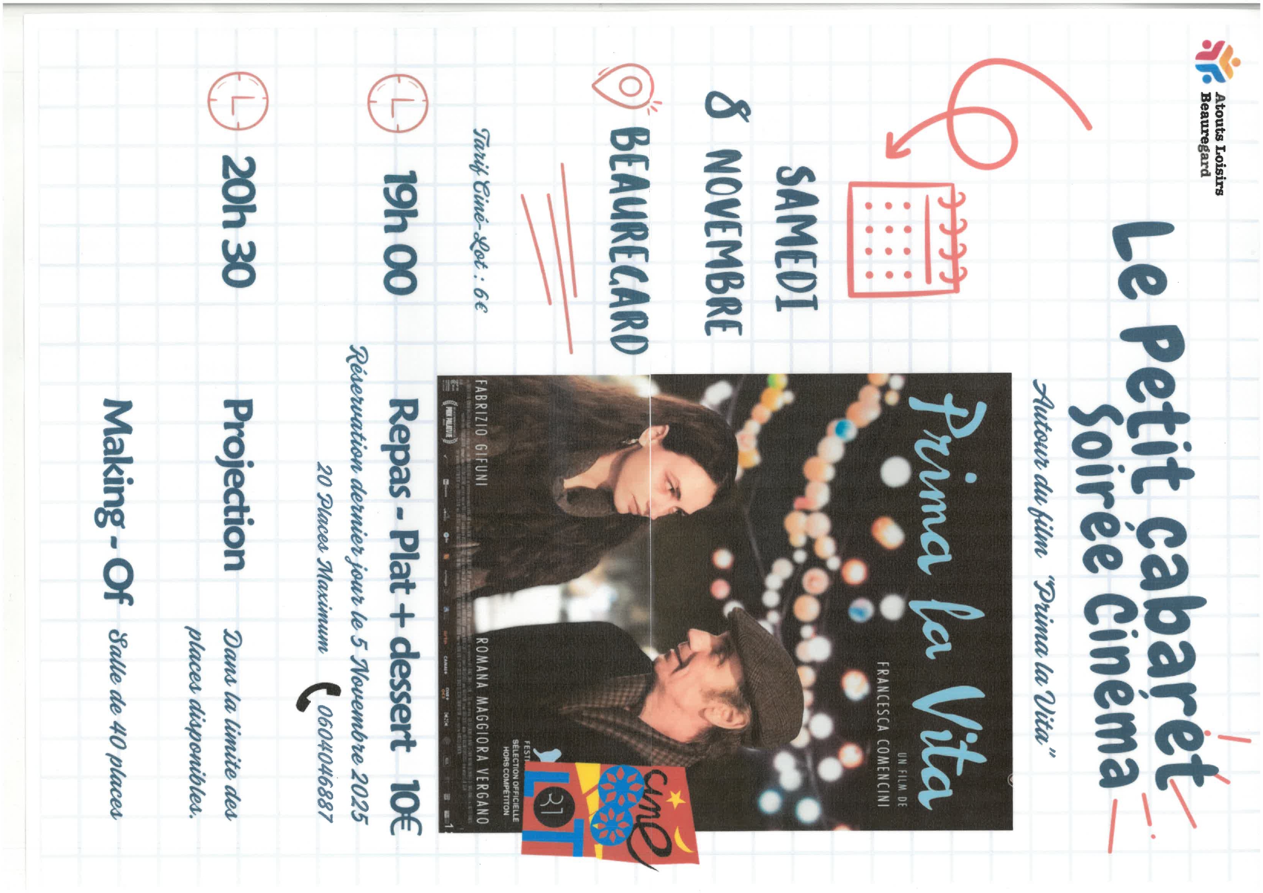 Le Petit Cabaret Soirée cinéma "Prima La Vita", Beauregard - photo 2