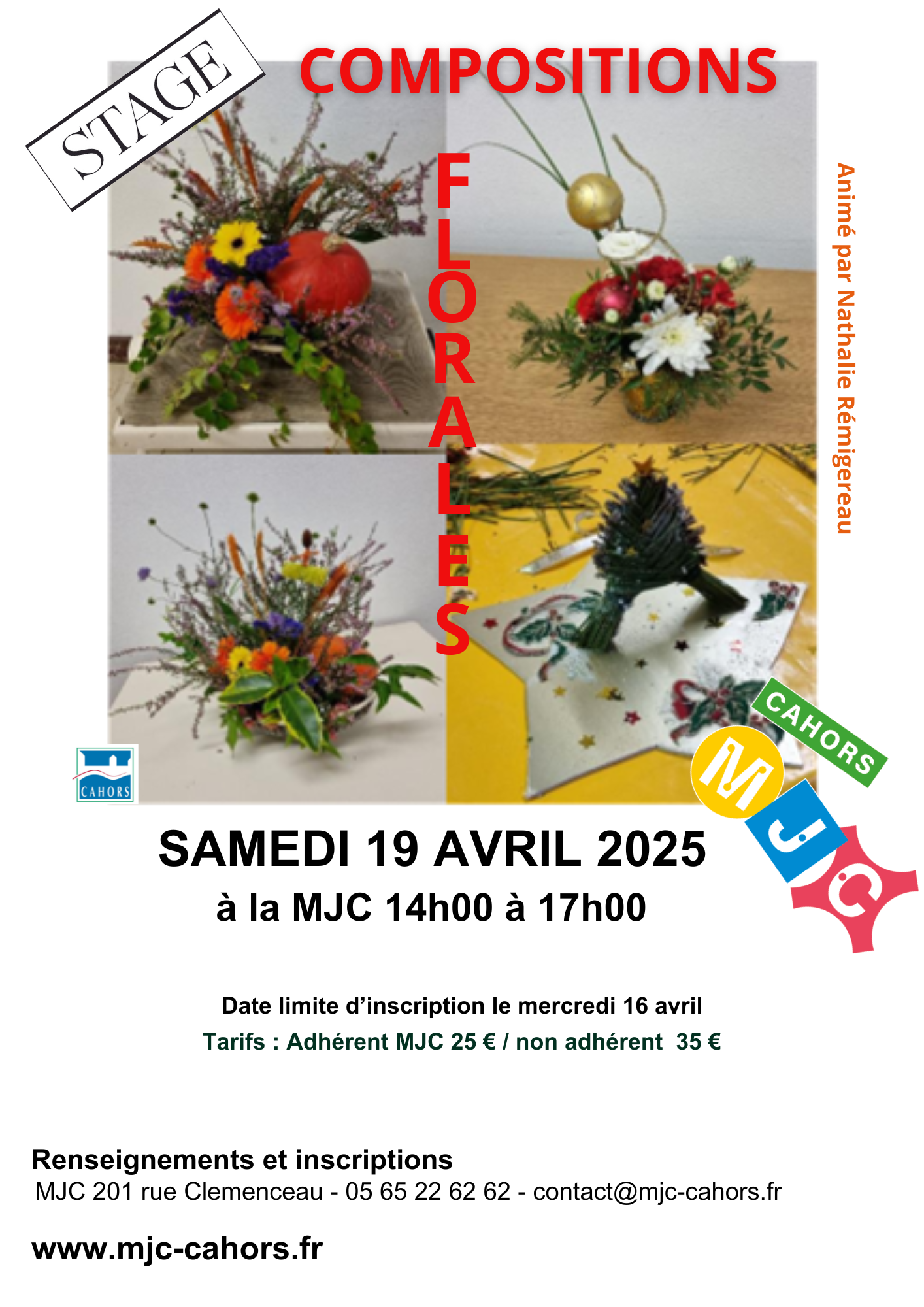 Stage de composition florale