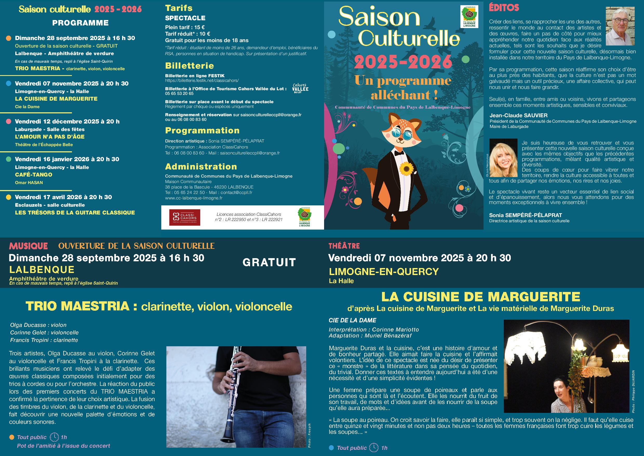 Saison culturelle Lalbenque-Limogne : Concert du Trio Maestria, Lalbenque - photo 3
