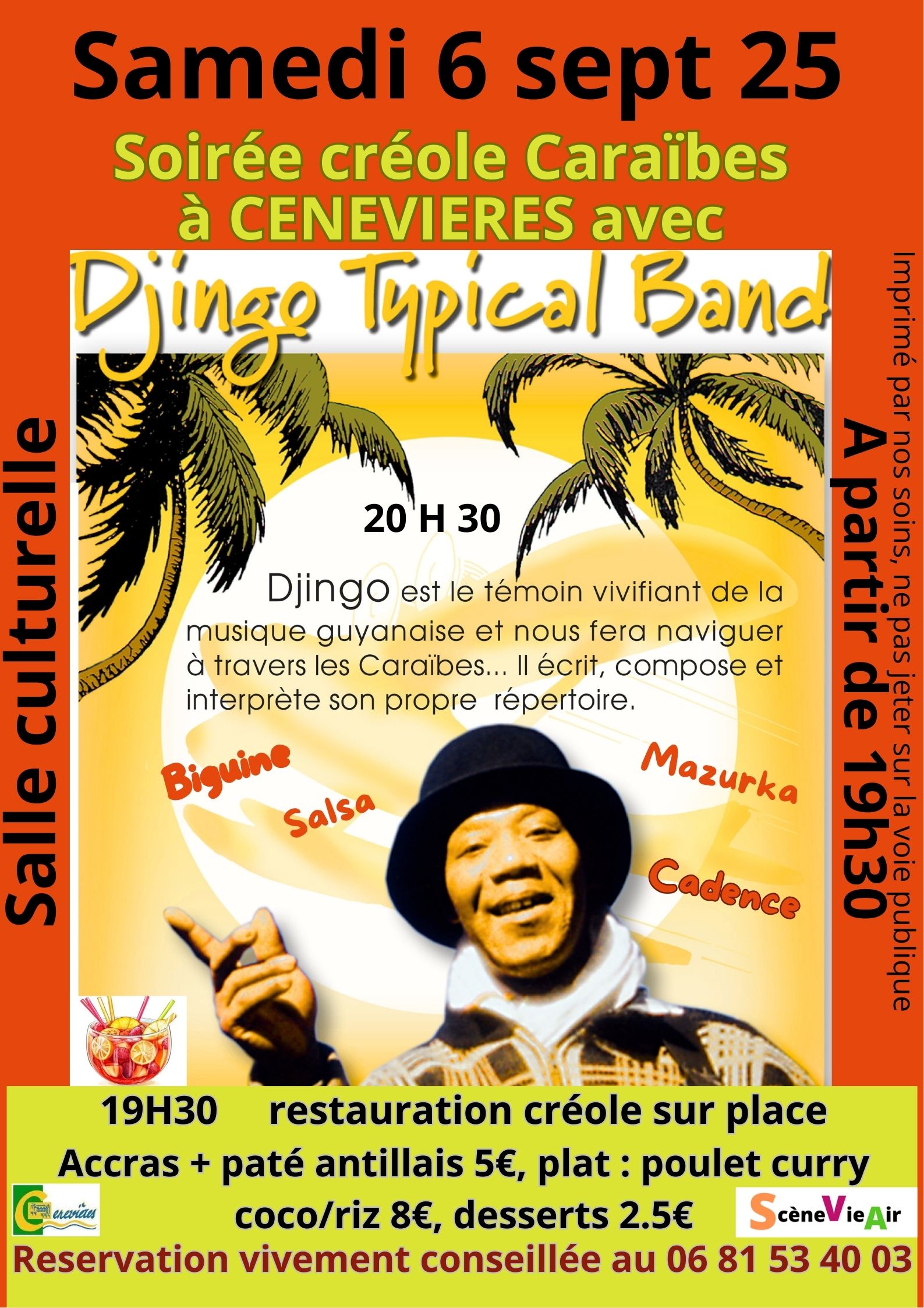 Soirée Créole à Cénevières