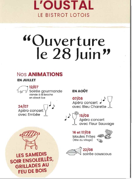 Apéros Concerts à L'Oustal à Livernon