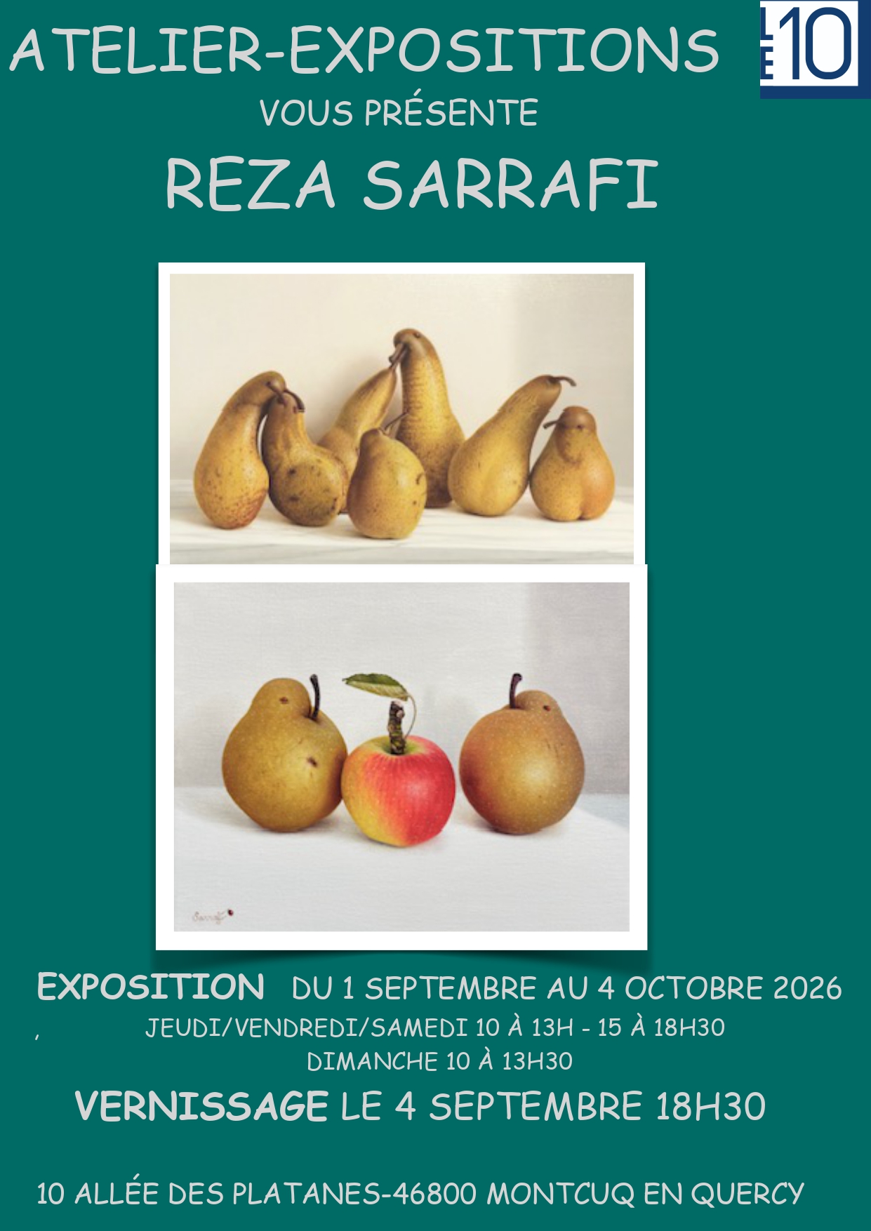 Vernissage et exposition "Reza Sarrafi" — visuel événement