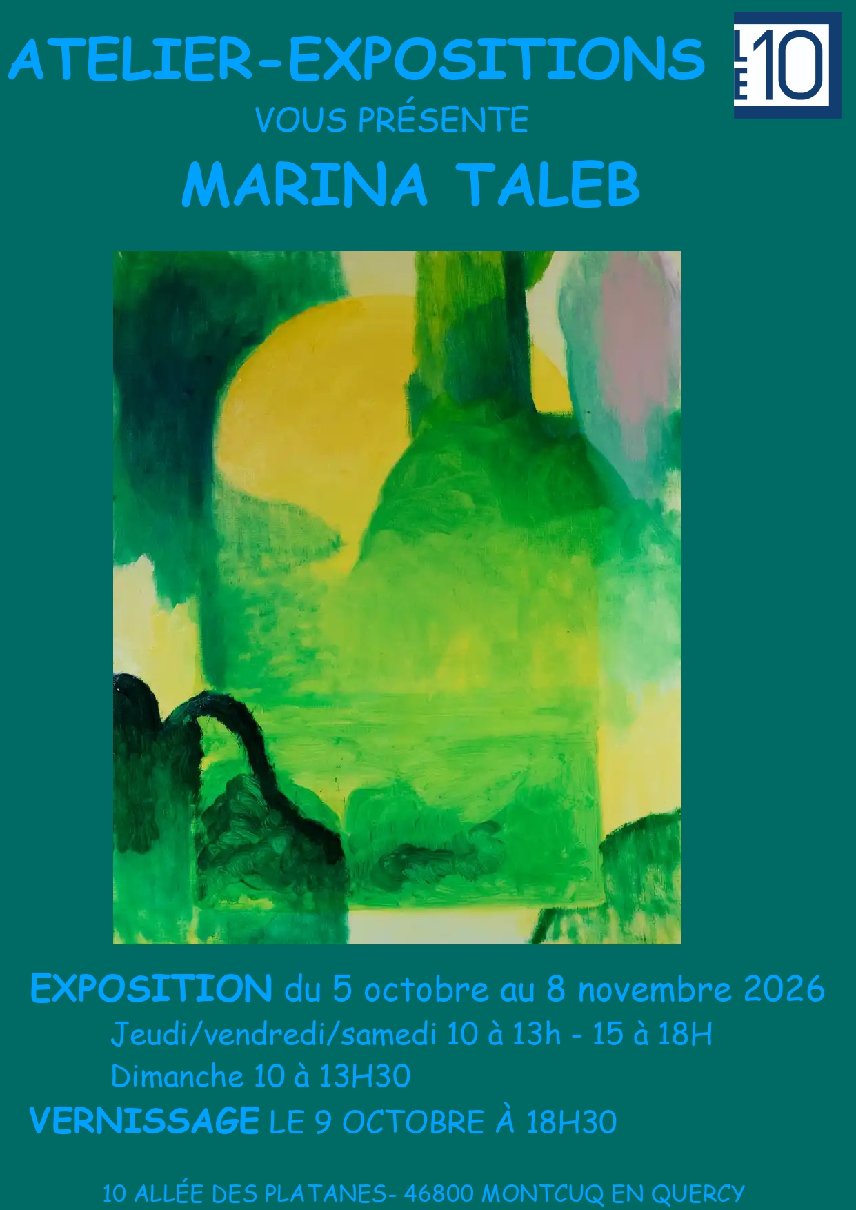 Exposition de Marina Taleb — visuel événement