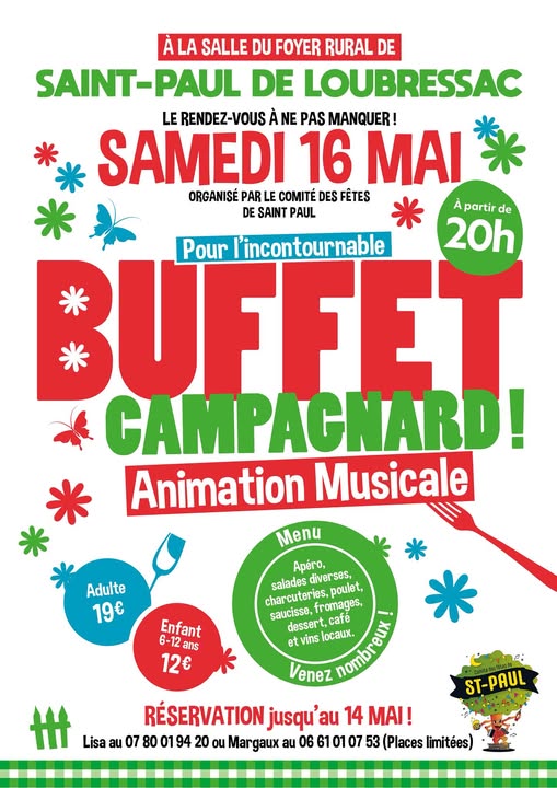 Buffet campagnard à Saint-Paul-de-Loubressac — visuel événement