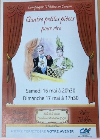 Théâtre : Quatre petites pièces pour rire à Castelnau-Montratier — visuel événement